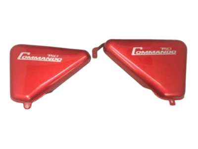 Side Panels For Norton Commando Roadster Cherry Paint Without Pin Stripes
