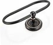 NOLITOY Bathroom Towel Ring Bathroom Storage Mount Holders Bathrooms Towel Holder Self Retro Towel Ring Towel Rack for Hotel Black