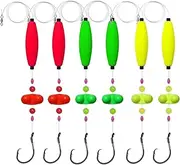 Visulong Catfish Fishing Set,Consists of Float Beads and Circle Hooks with Rattler Fishing Equipment,for Catching Big,Takedown Rig