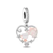 S925 Silver & Rose Gold Chip & Mrs Potts Beauty & Beast Charm Pendant - AVILIA Designs