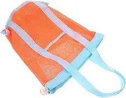 OFFIGAM Handheld Beach Bag Lightweight Mesh Drawstring Bag for Outdoor Activities for Beach Swimming Boating Camping and Sports Easy Storage and Secure Closure