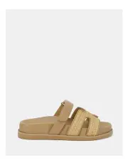 [Novo Shoes] Slothy Slide Sandals in Raffia