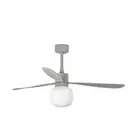 Ceiling Fan with Remote Control Amelia Grey Dc Ventilator Soft LED Lamp