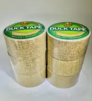 Duck # 283713 Burlap pattern printed duct tape 1.88" x 10 yds -Case of 6 rolls