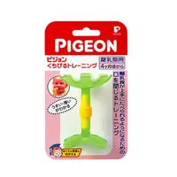 在飛比找蝦皮商城優惠-貝親 Pigeon 嘴唇訓練玩具-綠色小花【甜蜜家族】