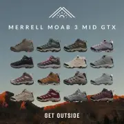 Merrell Moab 3 Mid GTX Gore-Tex Vibram Women Outdoor Adventure Hiking Shoe Pick1
