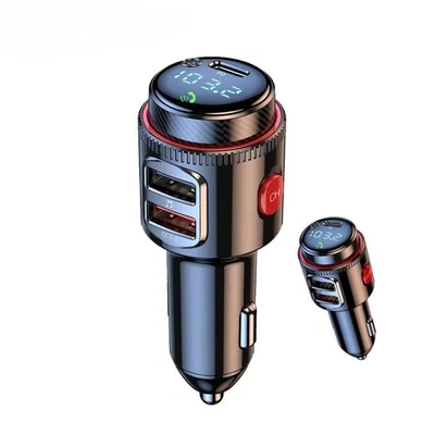 LED Wireless Bluetooth 5.0 Car FM Transmitter Radio MP3 Player Dual USB Charger