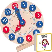 BRIGHTFUFU 1 Set Clock Educational for Safe Lightweight Learning Tool for Recognition Cognitive Development Plaything for Preschoolers