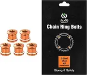 chooee Double Chainring Bolts, CNC Alloy Chain Ring Bolts Set M8