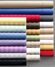 Coziest Egyptian Cotton 1000TC Flat Sheet+2 Pillow Case AU Sizes Multi Colors