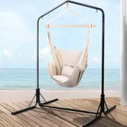 Outdoor Hammock Chair with Stand - Cream