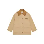 [Ganni] Ganni Corduroy-collar Utility Jacket XXSX NEUTRALS