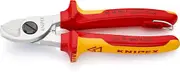 Knipex 95 16 165 T BK Tethered Cable Shears, 165 mm Length