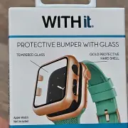 Apple Watch 45MM Protective Bumper Tempered Glass Smartwatch Screen Protector