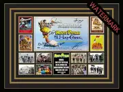 MONTY PYTHON AND THE HOLY GRAIL LIMITED EDITION CAST SIGNED FRAMED MEMORABILIA