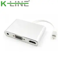 在飛比找momo購物網優惠-k-Line Apple影音傳輸線 iPhone/iPad 