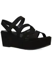 EILEEN FISHER Mazy Leather Wedge Sandal