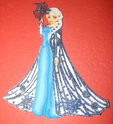 ELSA FROZEN GLITTER BIRTHDAY PARTY SUPPLY DECORATION FOAM FOMI 10 FIGURES