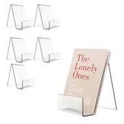 5Pcs Clear Acrylic Book Display Stand with Ledge