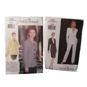 The Vogue Woman Patterns 9343 and 7578 Sizes 14, 16, 18