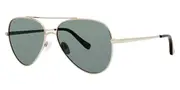 Kensie Stay Classy Shiny Gold Men's Sunglasses Gold Size 55