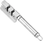 Knife Sharpener Stainless Steel Knife Sharpener Manual Knife Sharpener Quick and Convenient Knife Sharpening Tool Silver