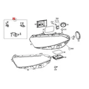 Right Side Headlight Repair Bracket Mount Kits A1778201801 for A CLA Class W177 W118 2018-2022 Fixe Black