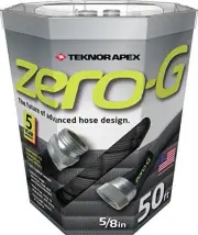 Zero-g 4001-50 Kink Resistant Garden Hose, 5/8" X 50', Black