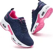 [Mjxwem] Women Trainers Air Cushion Running Shoes Arch Support Memory Foam Comfort Sneaker