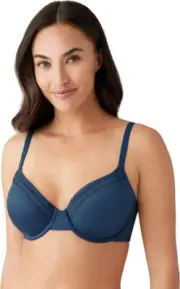 NWT Wacoal 855213 Perfect Primer Full Figure Underwire Bra 38DDD Sargasso sea