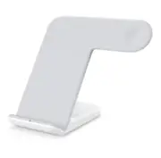 10W Qi Phone Docks Wireless Fast Charger Charging Station Dock Stand for Samsung S8 S9 for iPhone WHITE COLOR