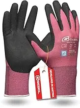 Gebol Master Flex Lady 1 Pair PPU Nitrile Coated Work Gloves Dermatologically Tested Gardening Gloves with Grip for Women, Size XS (Size 6), Pink