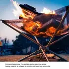 (M 42x42cm/16.5x16.5in)Outdoor Portable Fire Pit Folding Bonfire Rack Campi FD