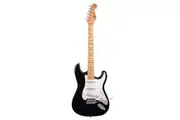 Essex Vintage Style Electric Guitar. Traditional 60?s Style Solid Basswood Body ( Black )