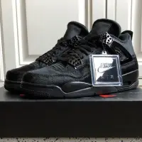 在飛比找Yahoo!奇摩拍賣優惠-Air Jordan 4 Pony Hair 馬毛 黑貓 休