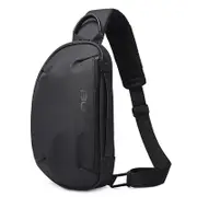 Waterproof Men Crossbody Chest Bag Usb Port 34 X 19 X 6Cm