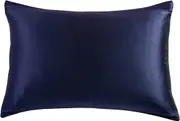 Luxury Pillowcase - 100% Pure Mulberry Silk on Both Sides - Navy