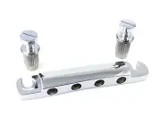 Chrome Vintage Style 4-string Bass Stop Tailpiece TP-3412-010