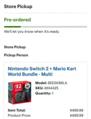 Nintendo Switch 2 Mario Kart World Bundle Confirmed Pre-Order ~ Ships on 6/5/25