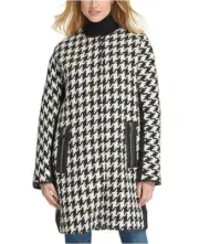DKnY Wool Blend Coat Houndstooth Sz S/249$