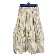Boardwalk 824C Mop Head, Lie-flat Head, Cotton Fiber, 24oz, White, 12/carton