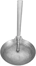 ifundom Iron Water Ladle Spoon Heavy Duty Iron Scoop for Farming Durable Water Dipper with Long Handle for Feeding and Mixing Tasks Kitchen Bathroom and Garden