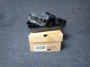 NEW Ugg Koolaburra Fuzz'd Out Slippers Black Womens Size 12 (SS11)