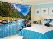 3D Landschaft 7073 Blockout Photo Curtain Print Curtains Drapes Fabric Window AU