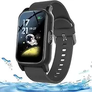 Fall Detection Smart Watch Voice Calls Personal Alarm with Emergency Assist Button Fall Alert Devices GPS Smart Watch for Elderly/Seniors(Black)