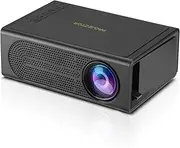 Mini Portable Projector,Movie Projector for Kids, Mini Projector Supported HD 1080P, Small Portable Movie Projector for Outdoor Projector use in Camping, Home Theater Video Projector (Black)