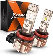 SEALIGHT H8 Fog Light Bulbs, 10000LM H8 H16 Fog Lights Upgrade, Clear Fog Light Effect, Fog Lights for Trucks Cars, Pack of 2 (2024 NEWEST)