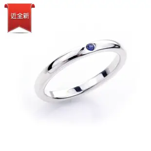 二手品 Tiffany&Co. 藍寶石925純銀戒指