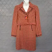 Anthropologie X Maeve Pink Tweed 2 Piece Dress Set Women's Size 2 NWT