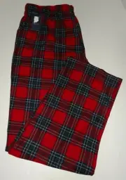 NEW NAUTICA MENS SLEEPWEAR PANTS RED AND NAVY PLAID LARGE 0100121